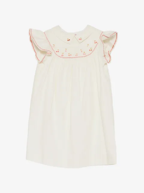 Bonpoint Ann ruffled embroidered dress