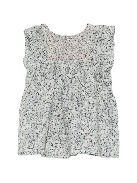 Bonpoint vestido con volantes y estampado floral