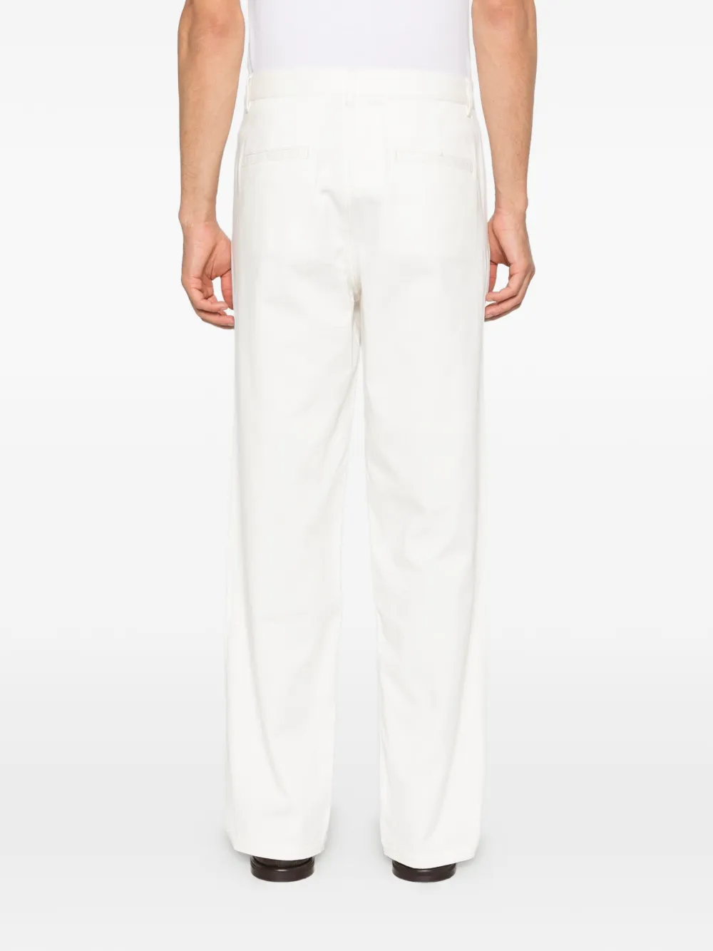 SAMSOE Broek met knopen Wit