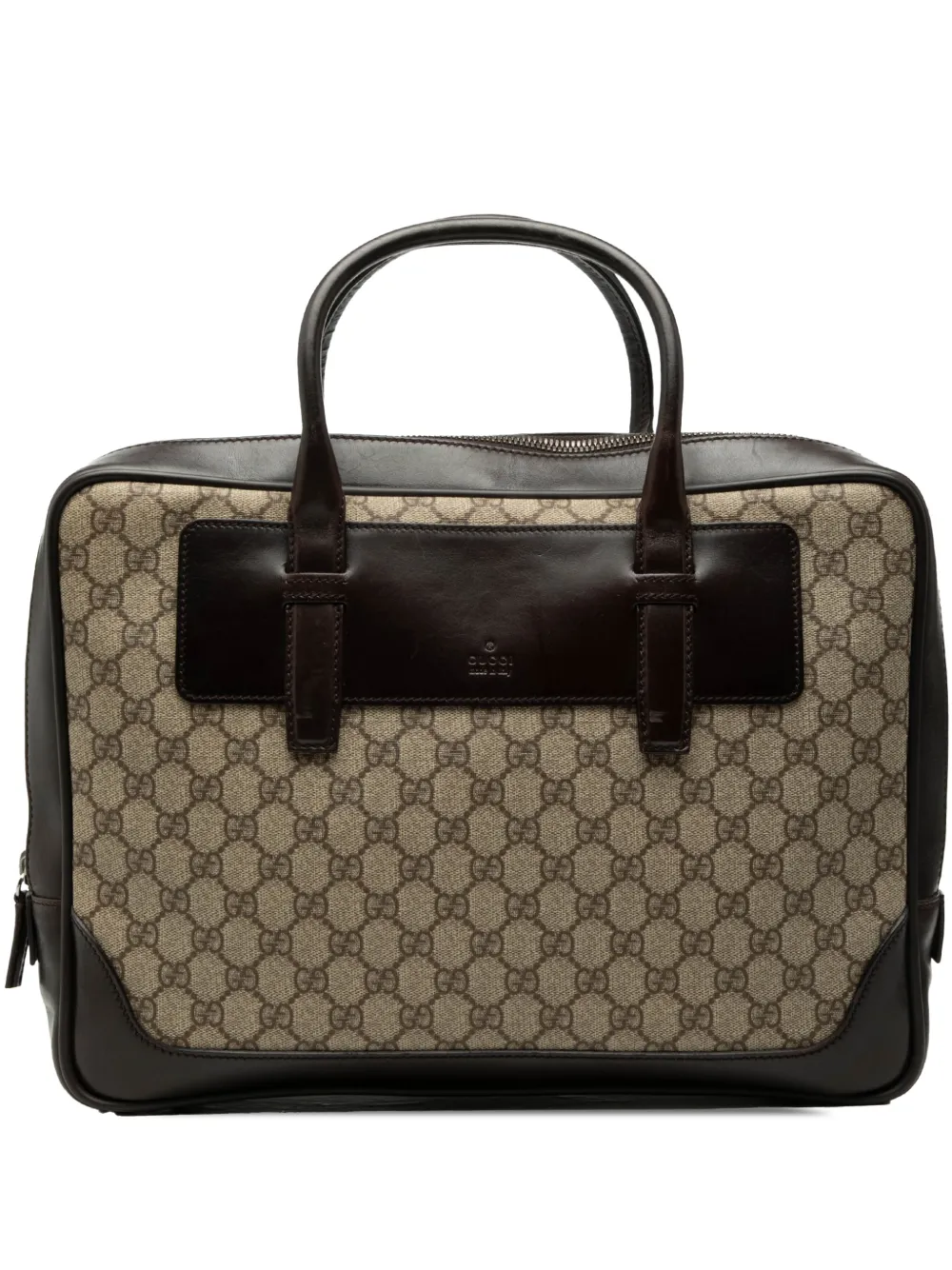 Gucci Pre-Owned 2000-2015 GG Supreme business bag - Marrone