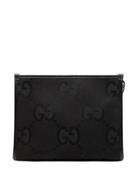 Gucci Pre-Owned 2016-2026 Jumbo GG Canvas Pouch clutch bag