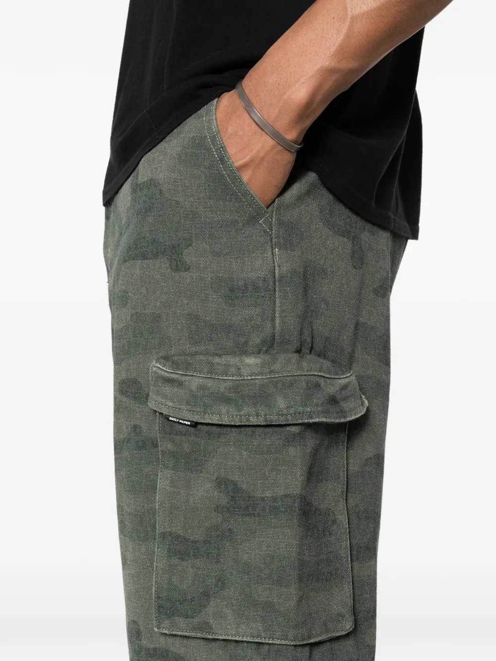Daily Paper Cargo shorts Groen