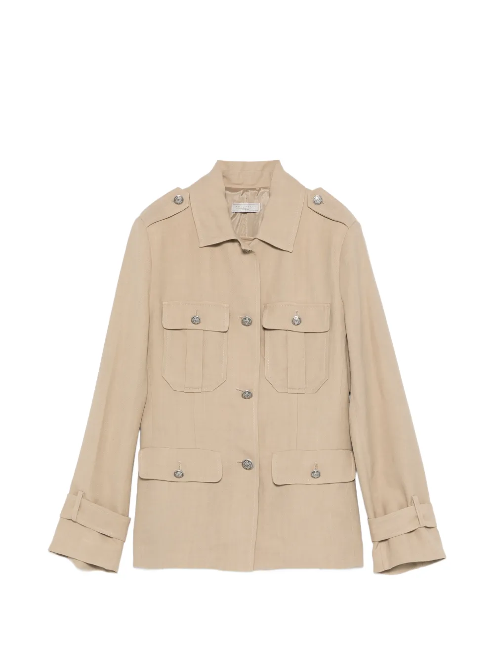 Antonelli flap-pocket military jacket - Toni neutri