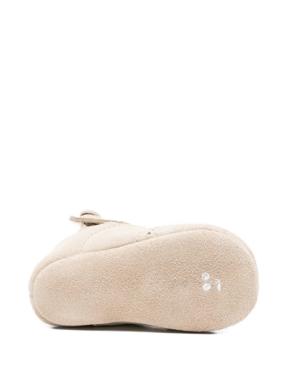 Bonpoint button t-strap baby shoes Beige