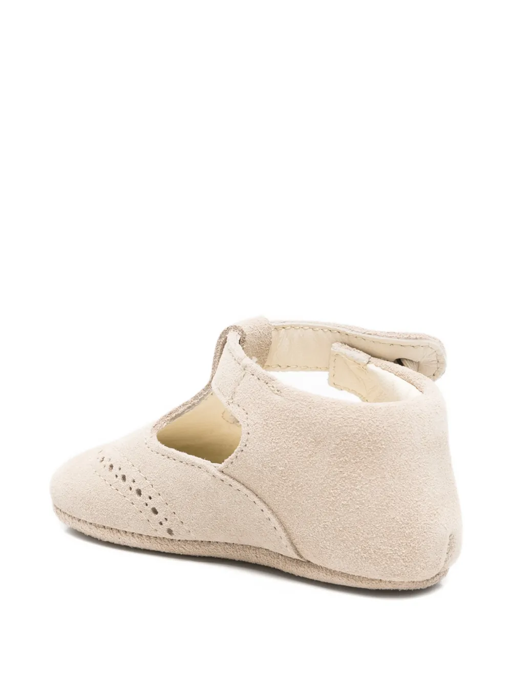 Bonpoint button t-strap baby shoes Beige