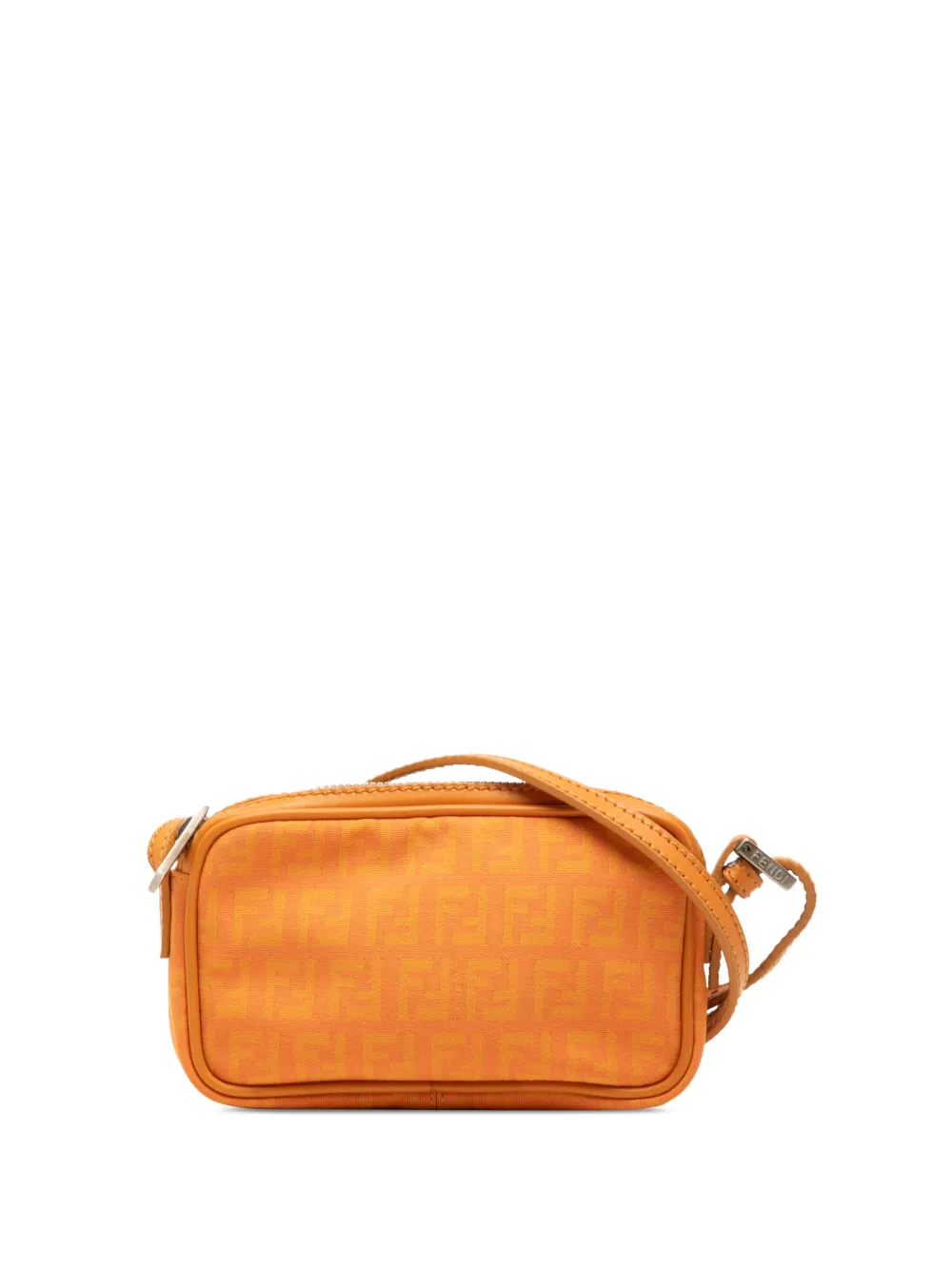 Fendi Pre-Owned 2000-2010 Mini Zucchino Canvas Zip crossbody bag - Arancione