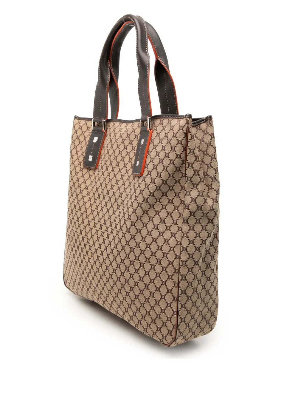 Celine Pre-owned 2016 Macadam Canvas Tote Bag in Brown, view 3