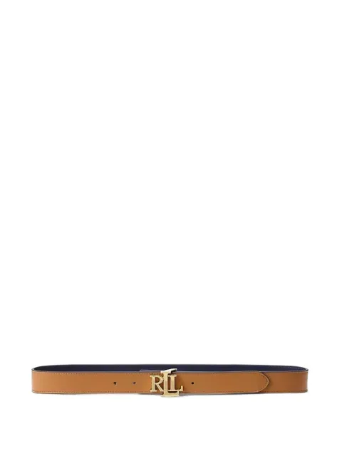 Lauren Ralph Lauren cinturón reversible con hebilla del logo