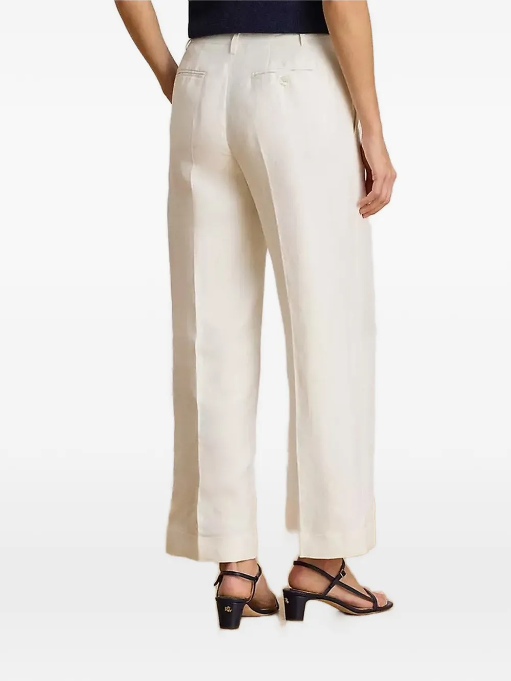 Lauren Ralph Lauren Cropped plooibroek Beige