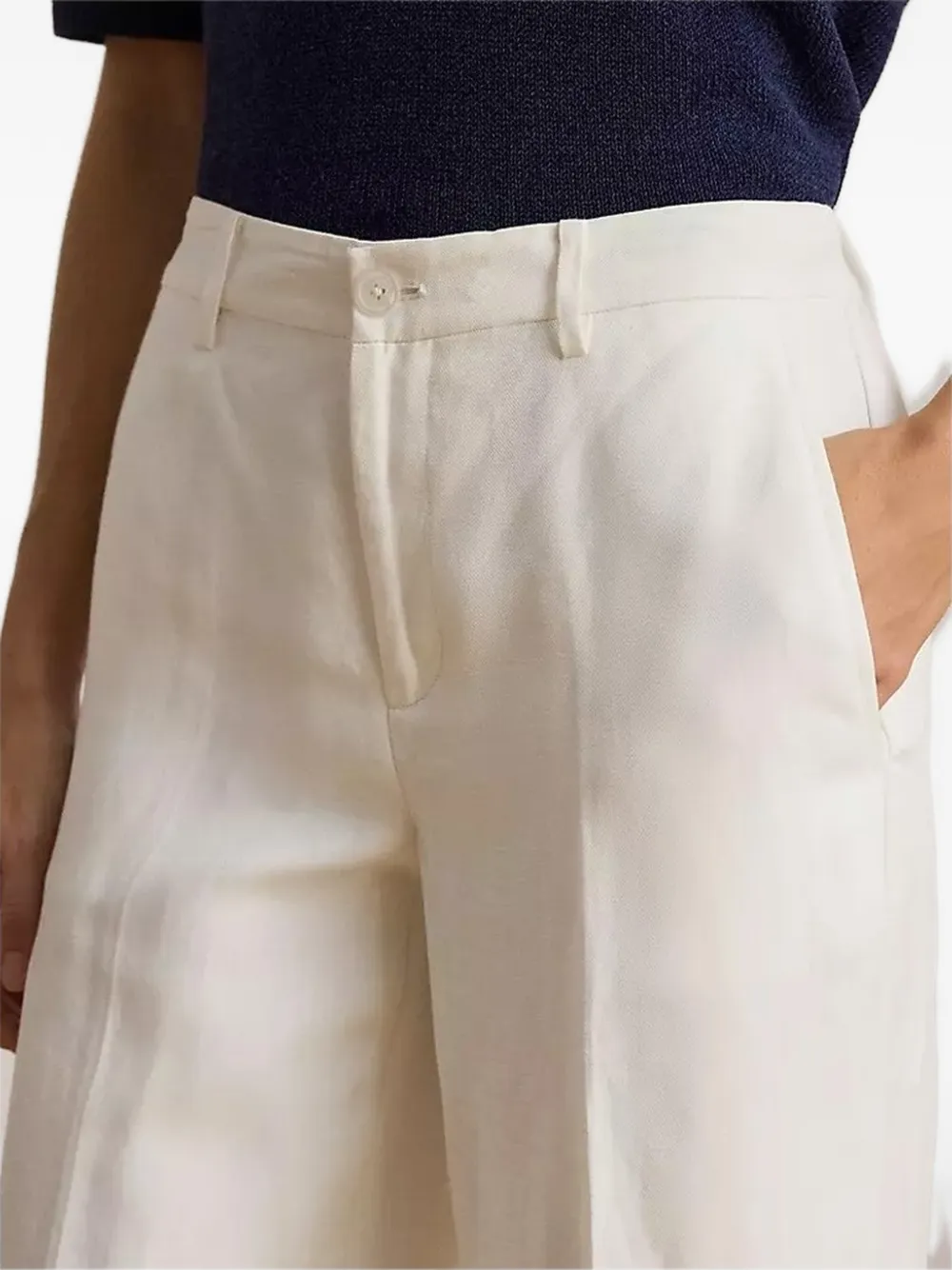 Lauren Ralph Lauren Cropped plooibroek Beige