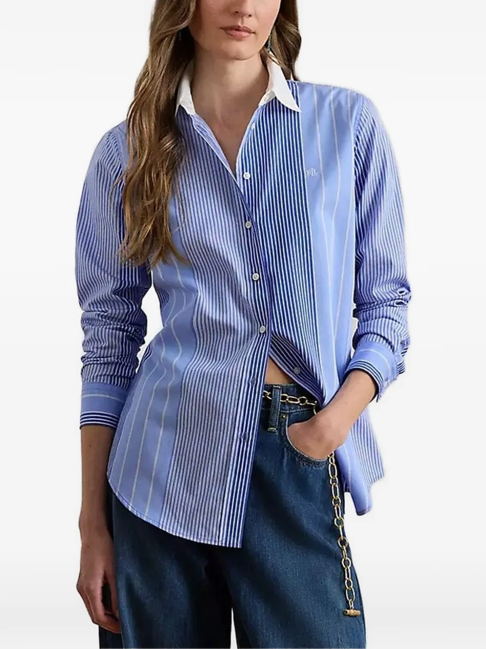 Lauren Ralph Lauren striped shirt - Blu