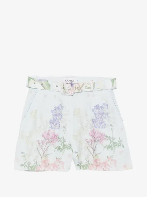 Charo Ruiz Ibiza short ceinturé Pansy à fleurs