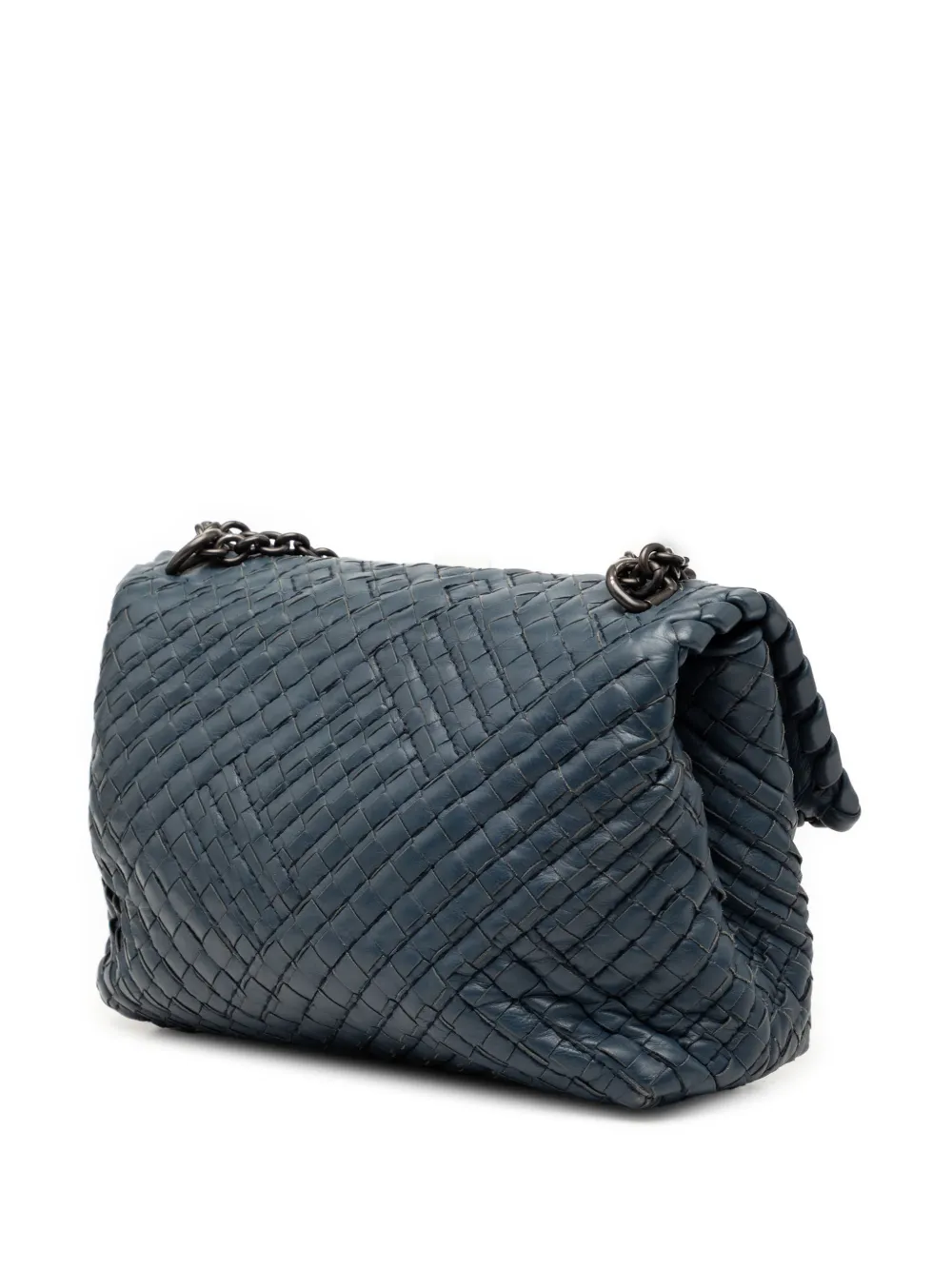 2012-2025 Small Nappa Intrecciato Boutis Olimpia Shoulder Bag