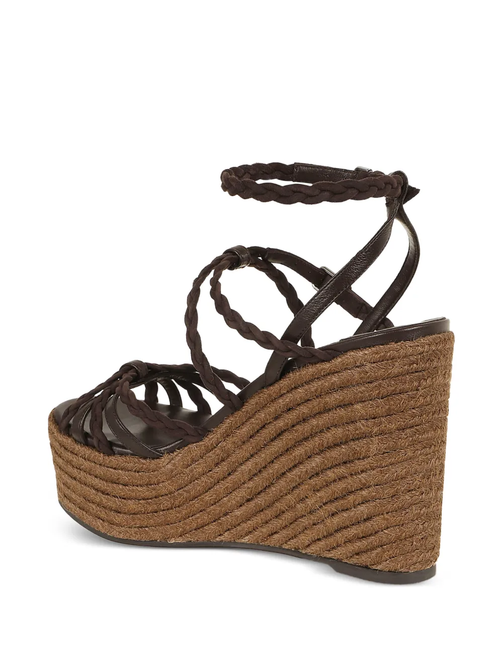 Jimmy Choo Nyra sandalen met plateauzool Bruin