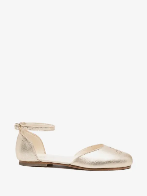 Bonpoint ankle-strap embellished ballerinas