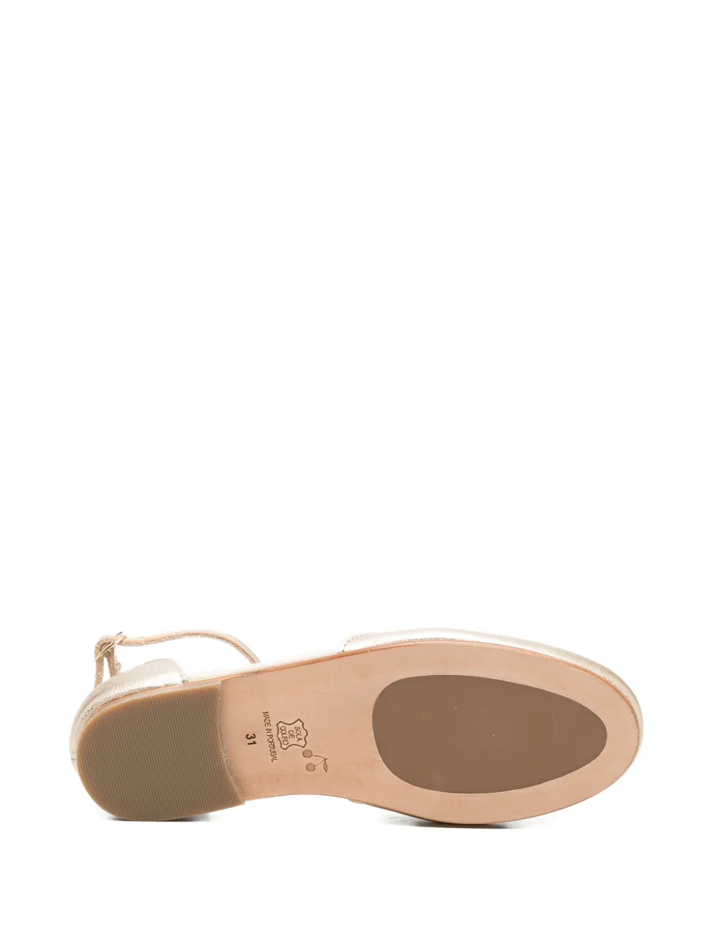 Bonpoint ankle-strap embellished ballerinas Goud