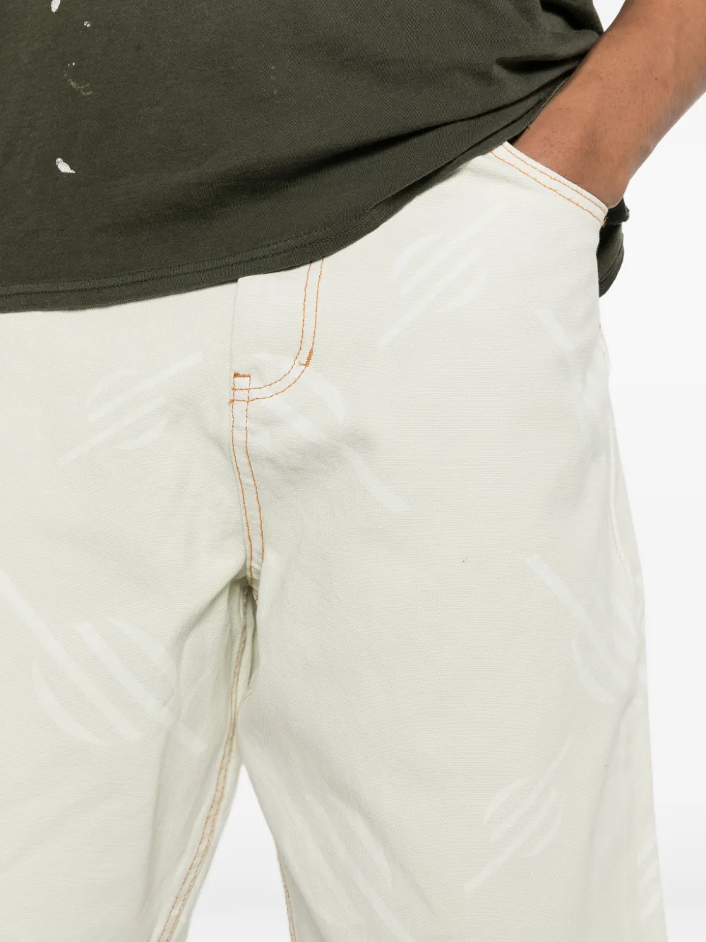 Daily Paper Shorts met patroon Wit