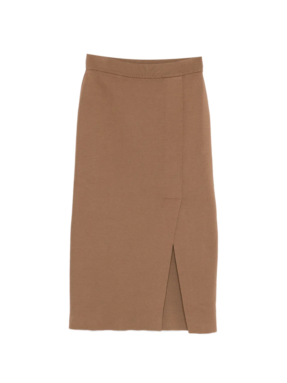 Arovescio Brown Midi Skirt