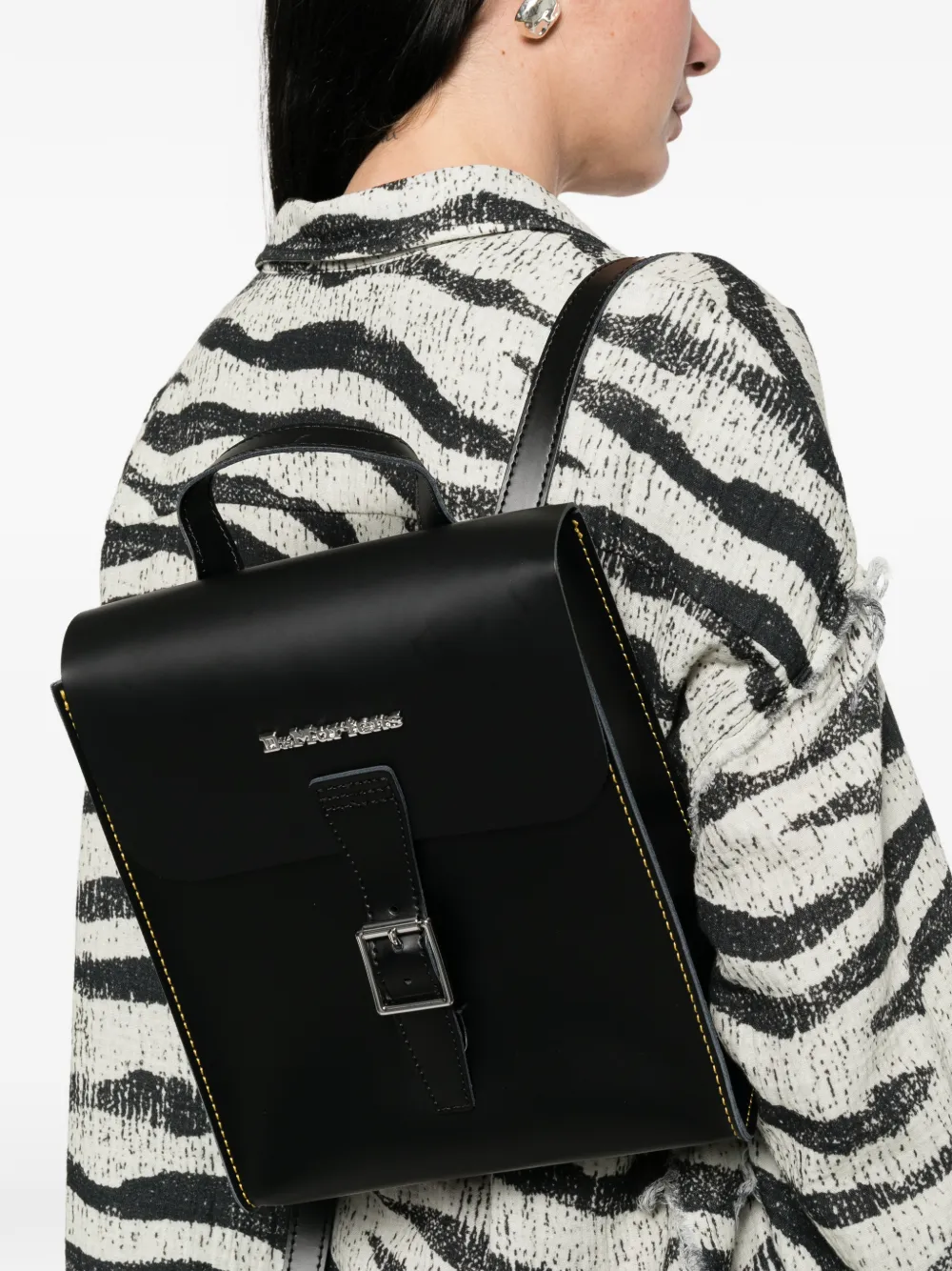  Dr. Martens Buckle Strap Tote Bag - Black 
