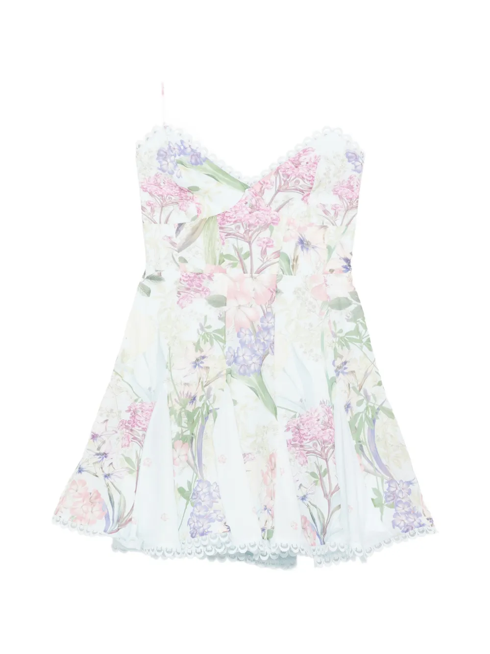 Charo Ruiz Ibiza Marlene floral lace mini dress - Blu