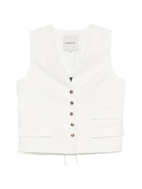 HERSKIND Samos button-up waistcoat