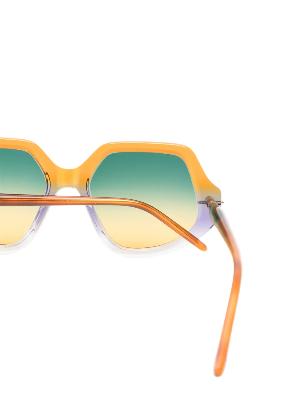 Kuboraum Mask P20 zonnebril met geometrisch montuur Oranje