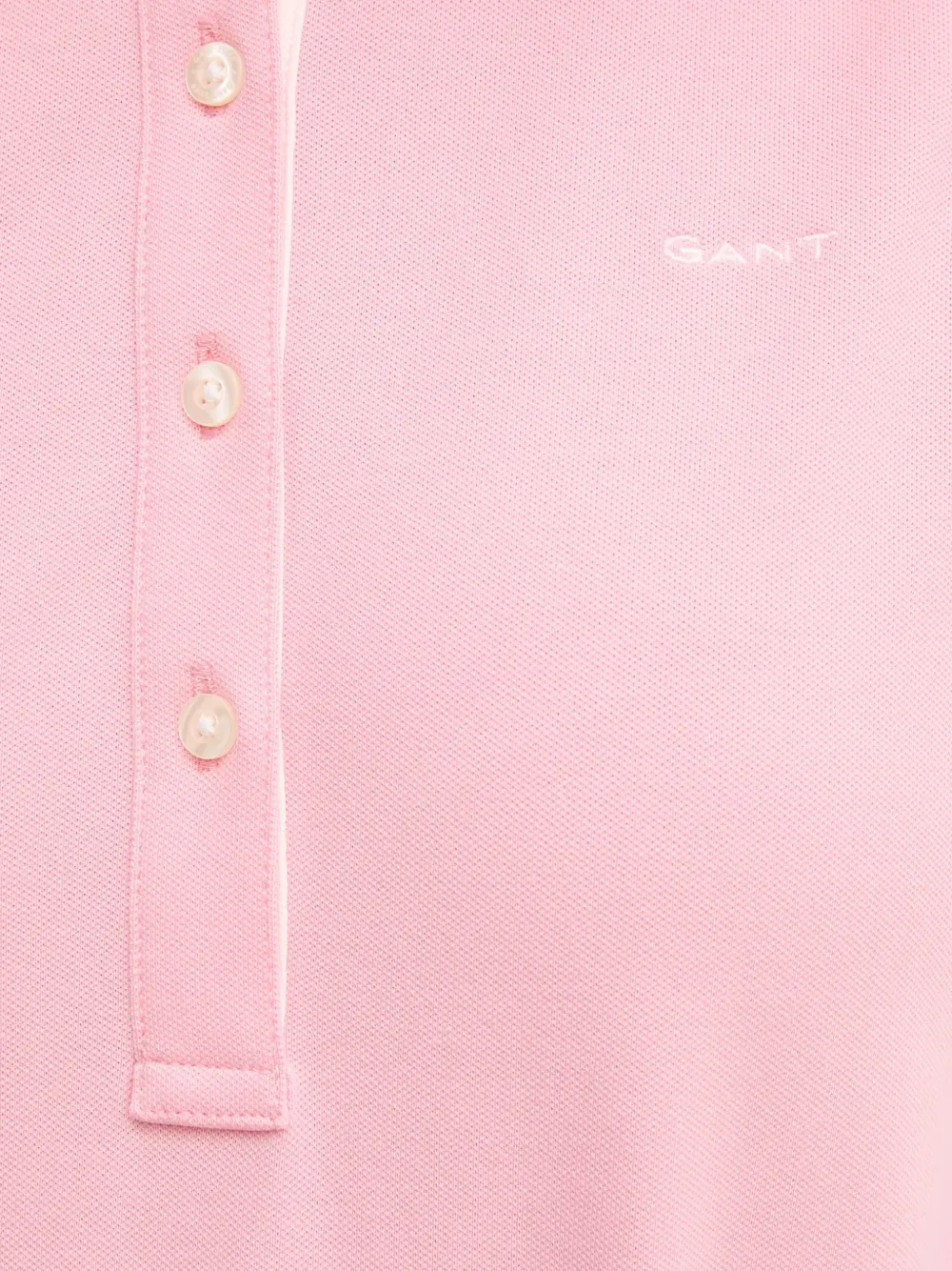 Gant button sleeveless polo shirt Roze