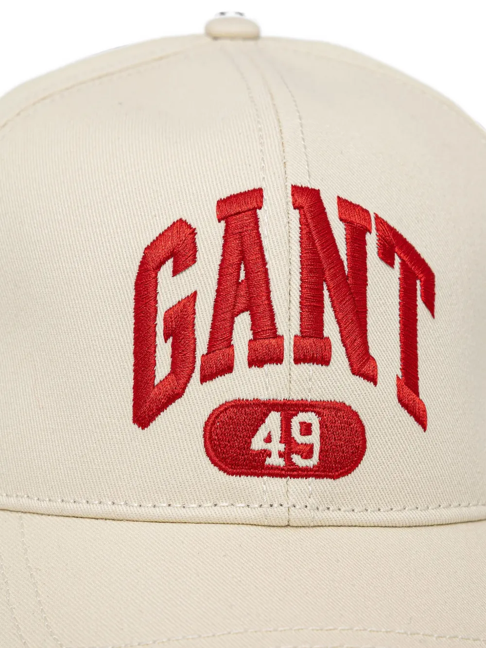 Gant Honkbalpet met geborduurd logo Beige