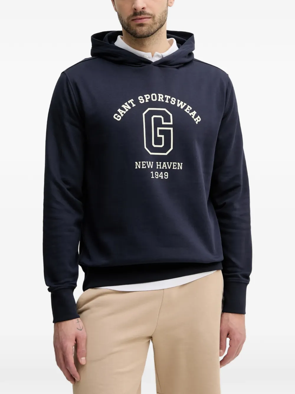 Gant Hoodie mit grafischem Print - Blau