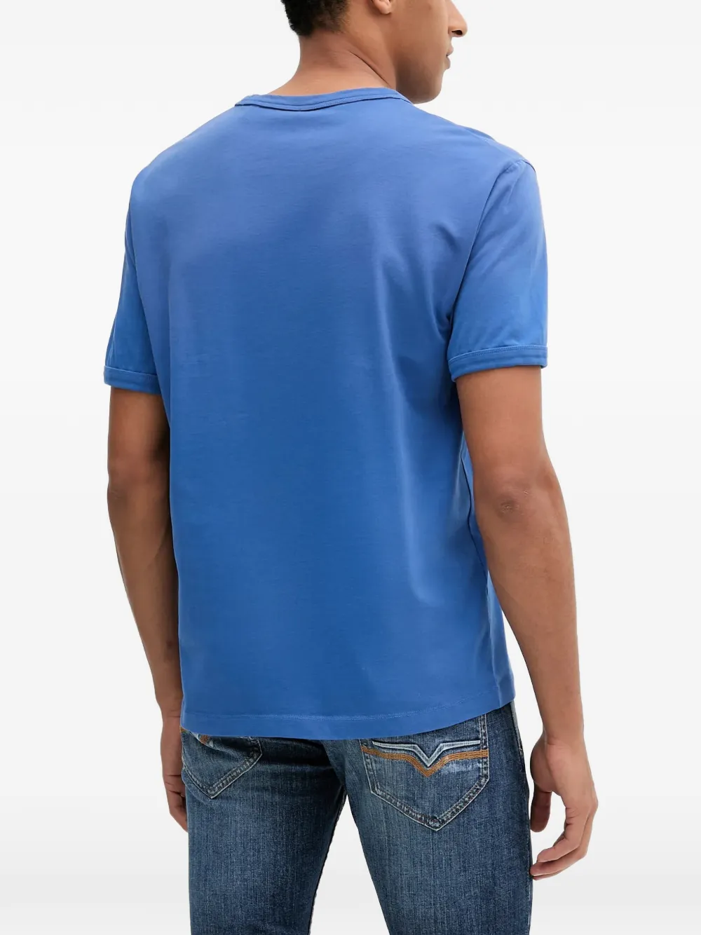 Gant T-shirt met logoprint met ronde hals Blauw