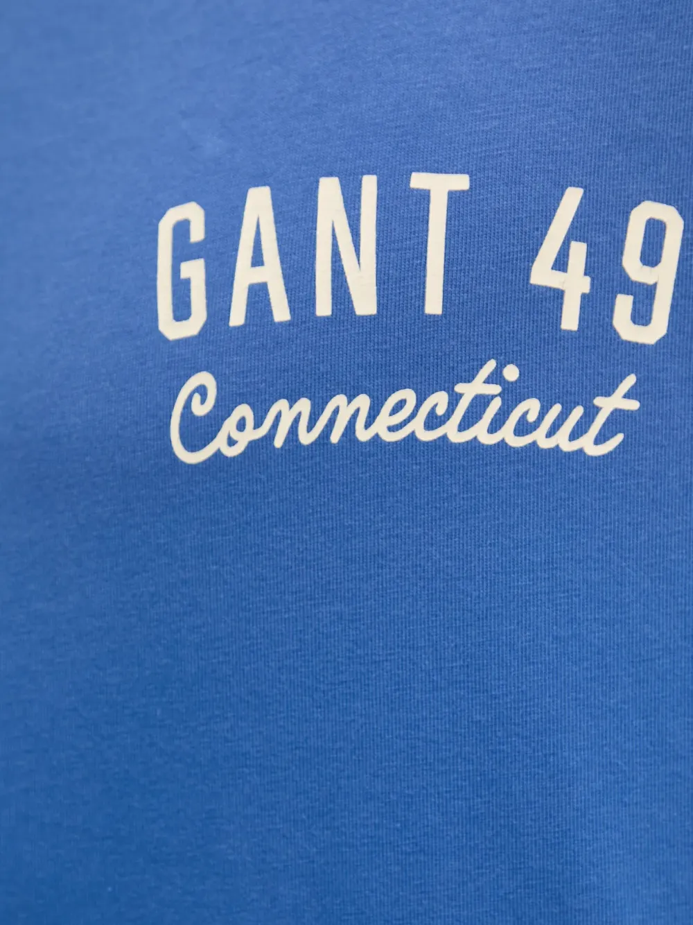 Gant T-shirt met logoprint met ronde hals Blauw