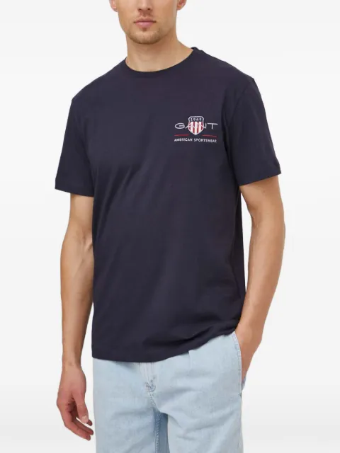 Gant logo-embroidered T-shirt