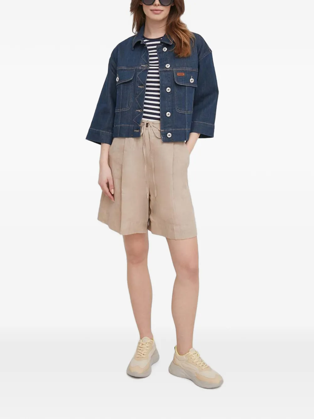 Gant Gestreept T-shirt Blauw