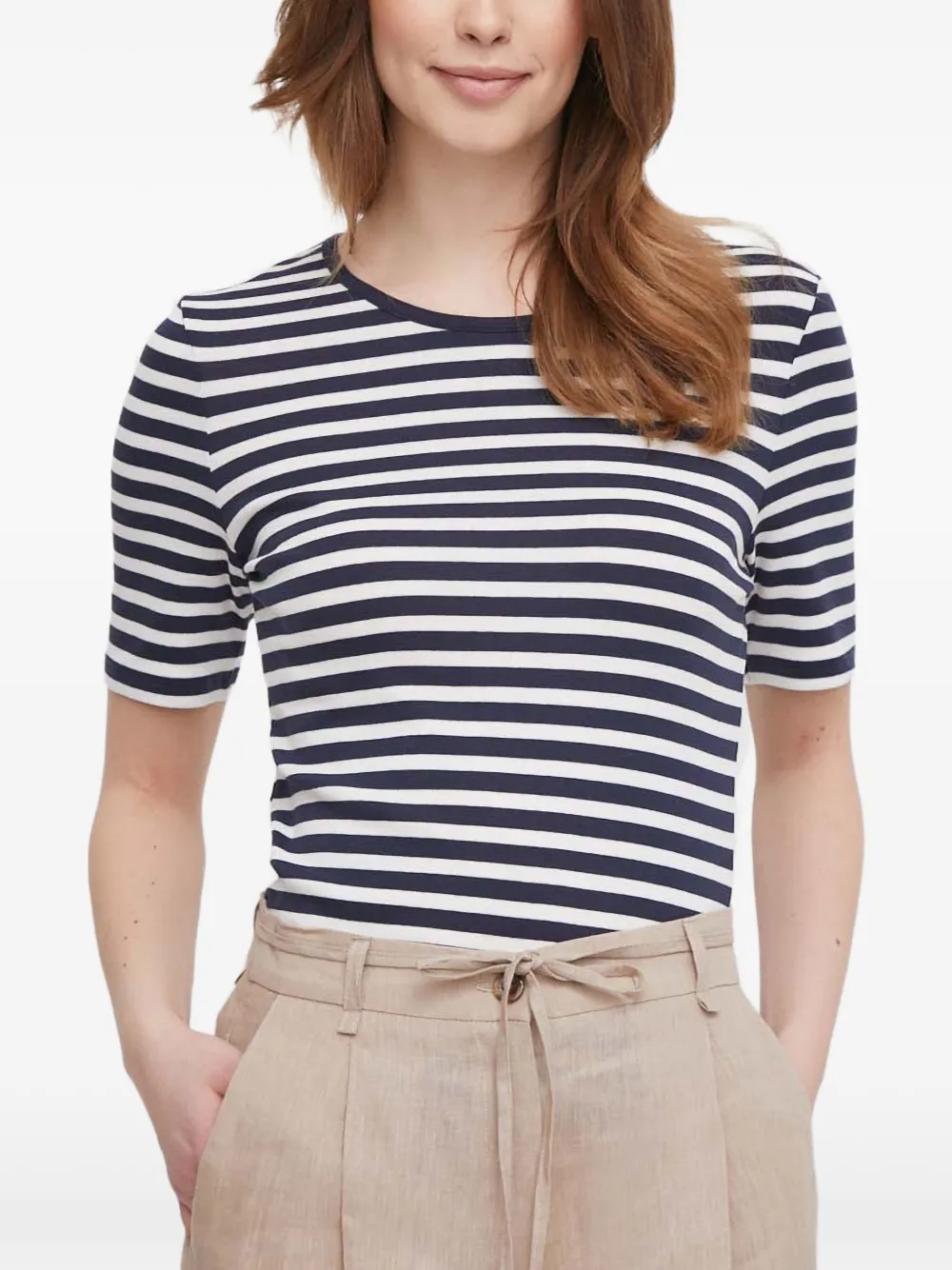 Gant Gestreiftes T-Shirt - Blau