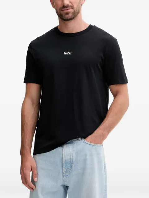 Gant logo-embroidered T-shirt