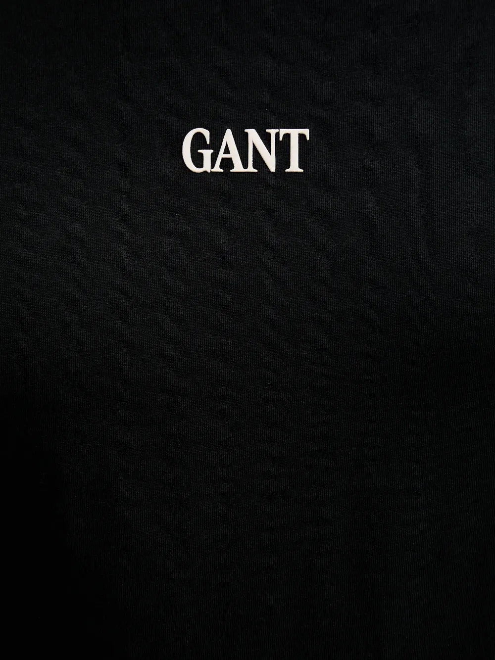 Gant T-shirt met geborduurd logo Zwart