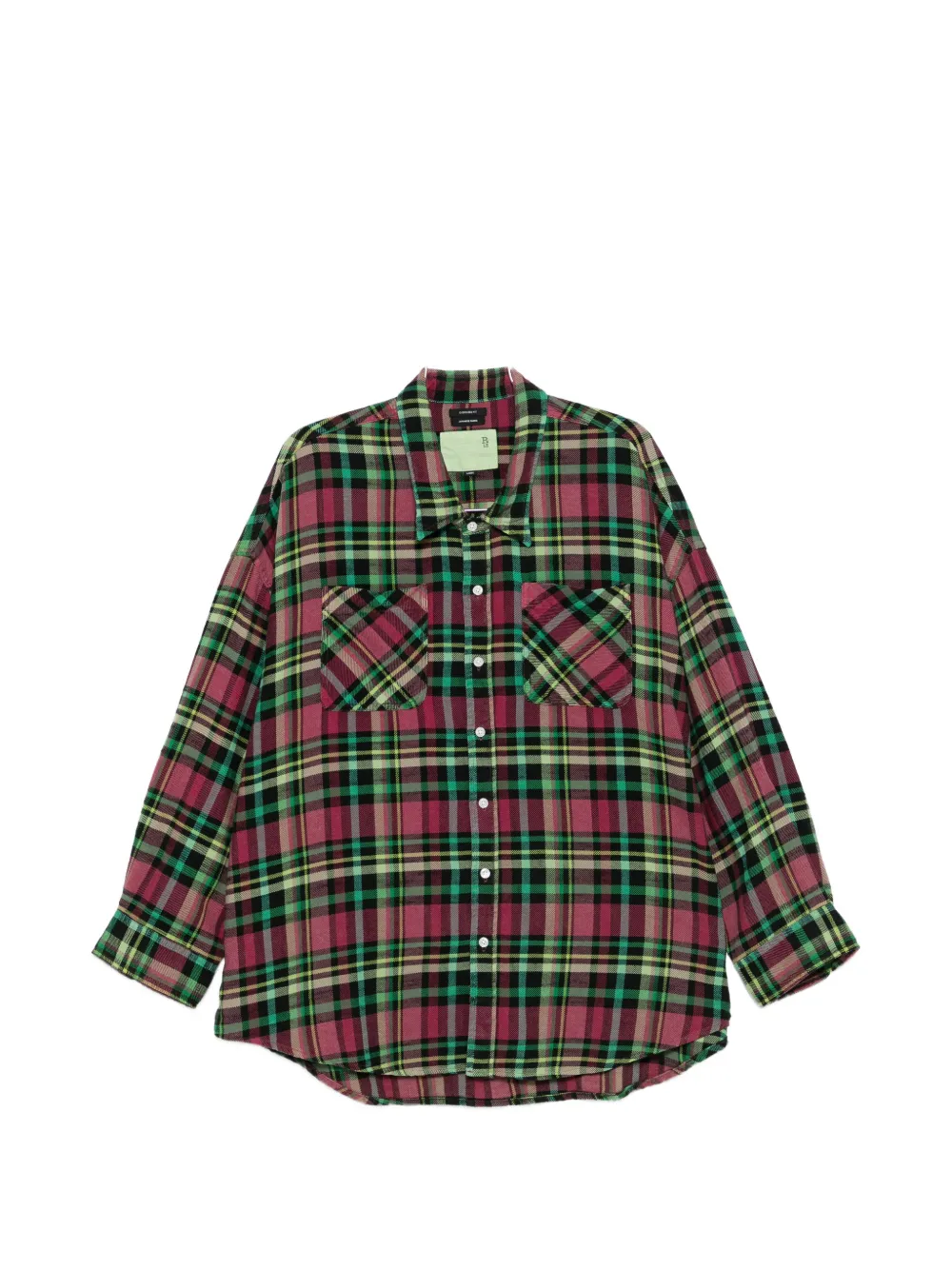 R13 plaid pocket shirt - Rosa