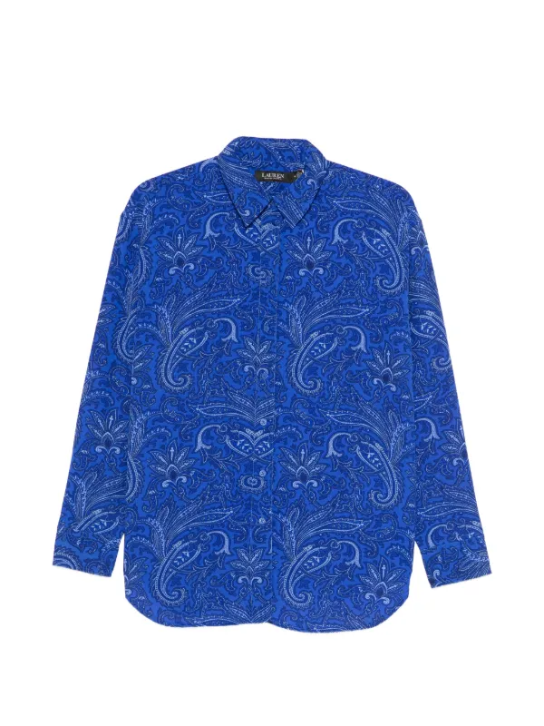 RLX Ralph Lauren ペイズリーシャツ Lサイズ Lauren Ralph Lauren ペイズリーシャツ | ブルー | FARFETCH JP