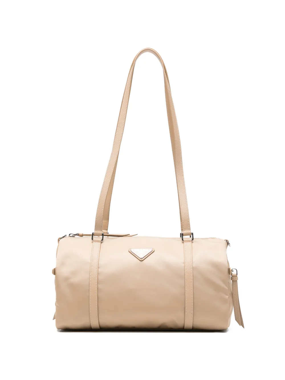 Prada triangle-logo shoulder bag - Toni neutri