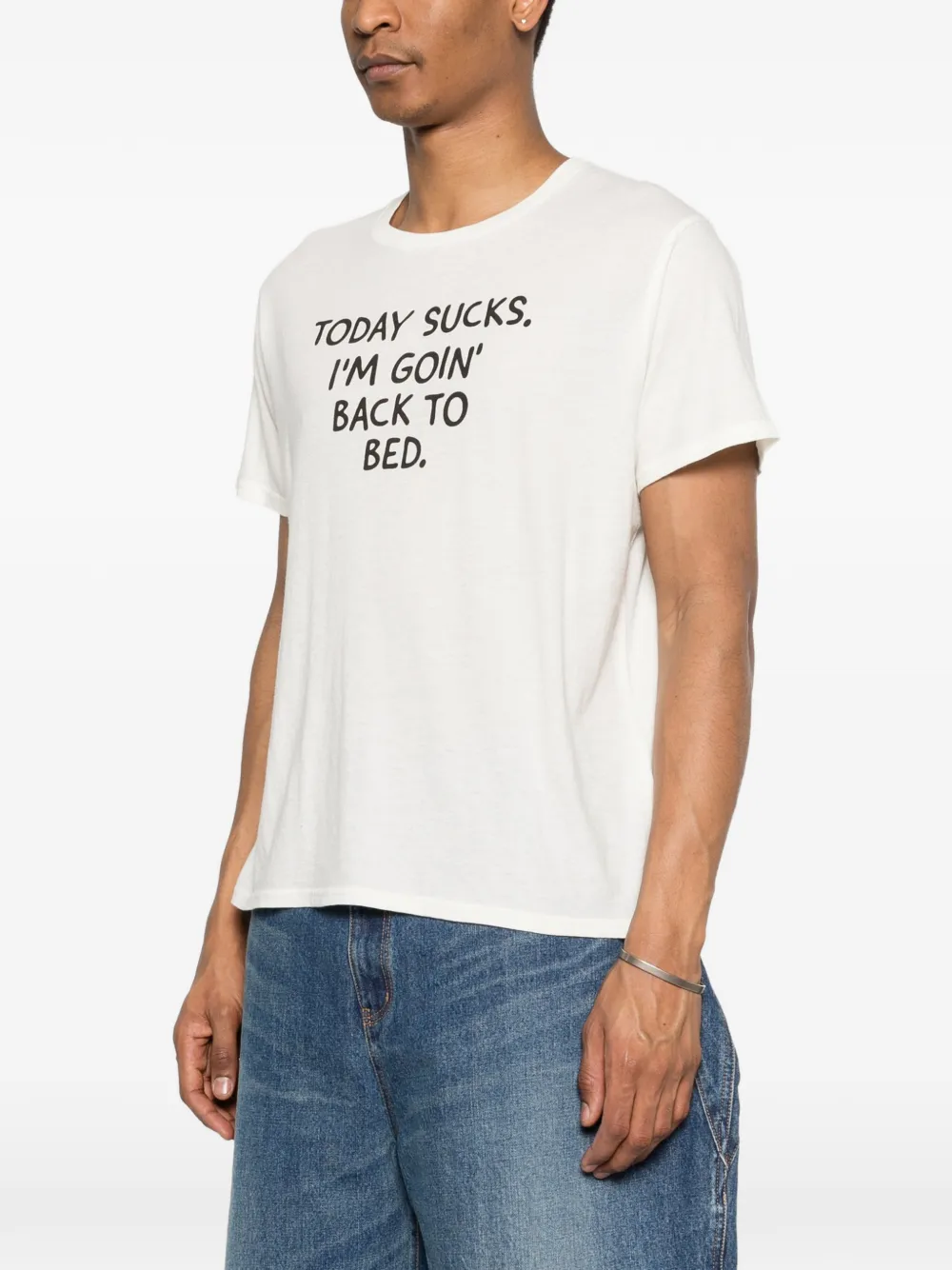  R13 Text T-shirt - White 