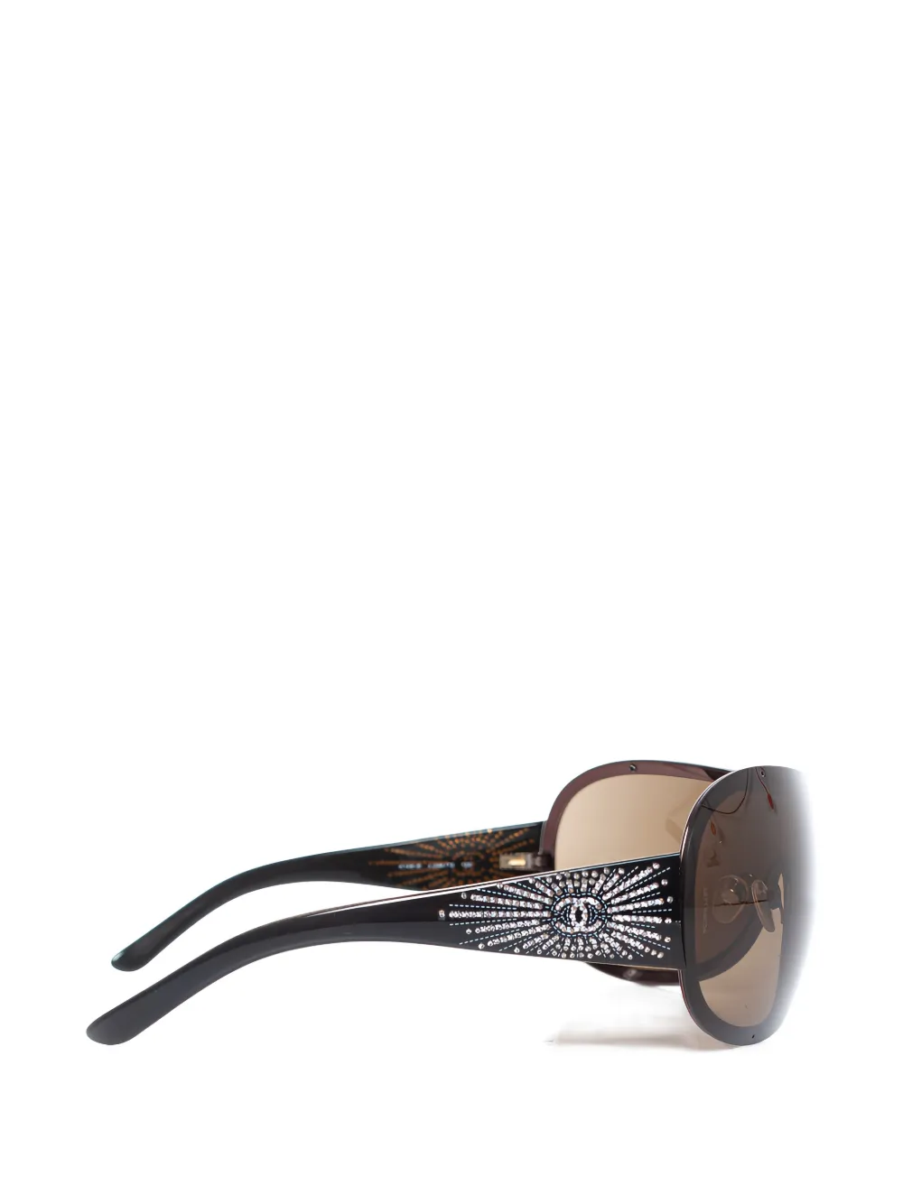 Shield Embellished Logo Sunglasses