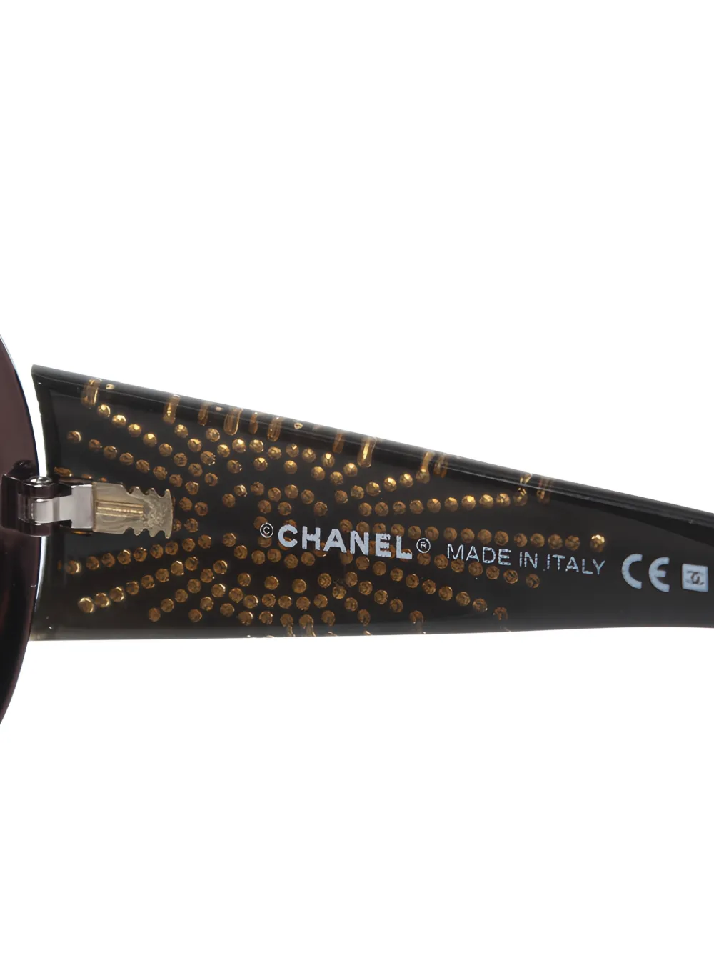 Shield Embellished Logo Sunglasses