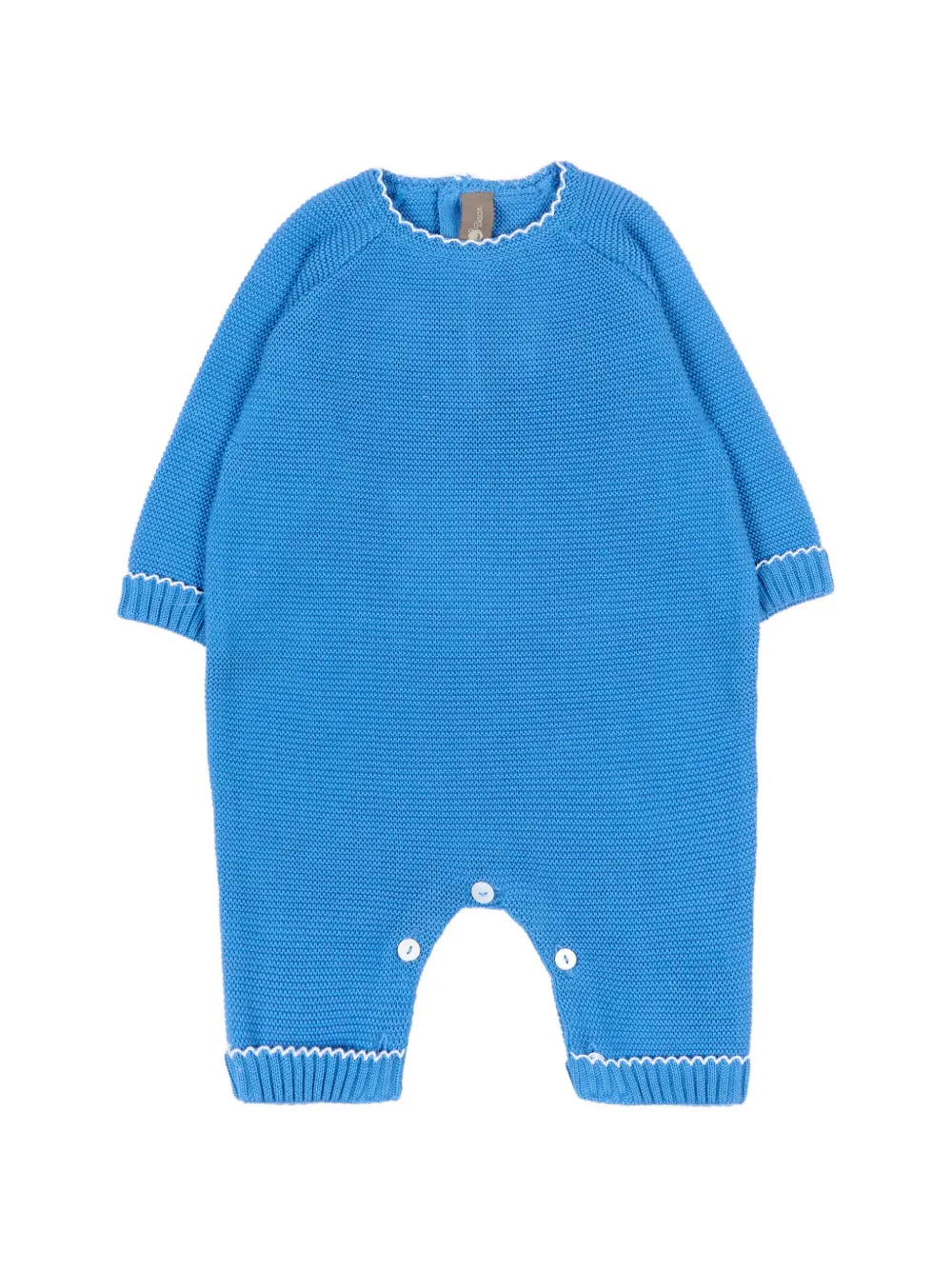 Little Bear piped romper - Blu