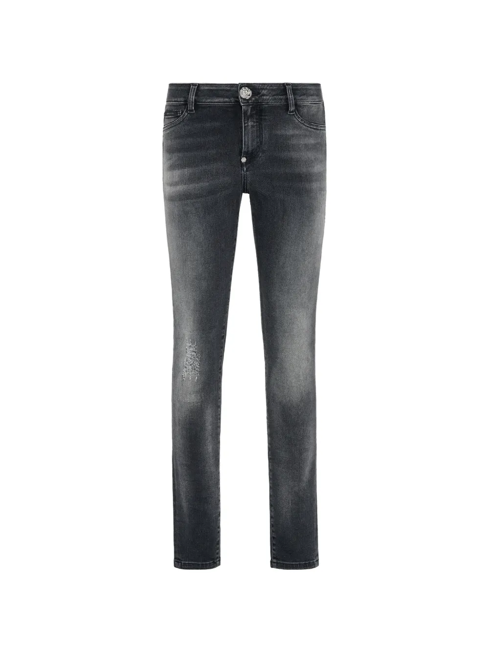 Philipp Plein distressed slim-fit jeans - Grau