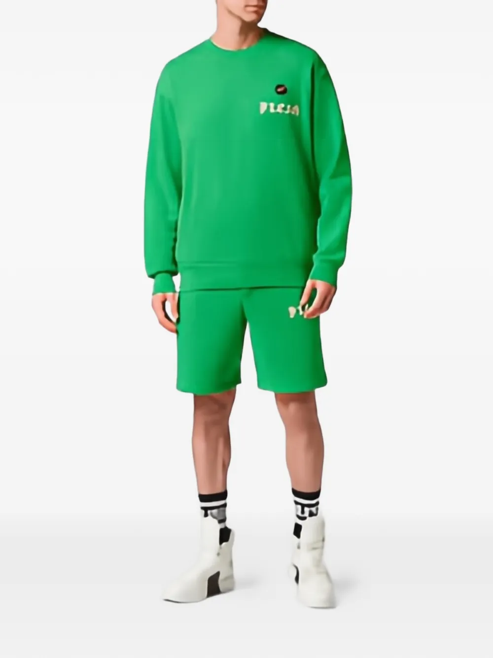 Philipp Plein Sweater met logo Groen