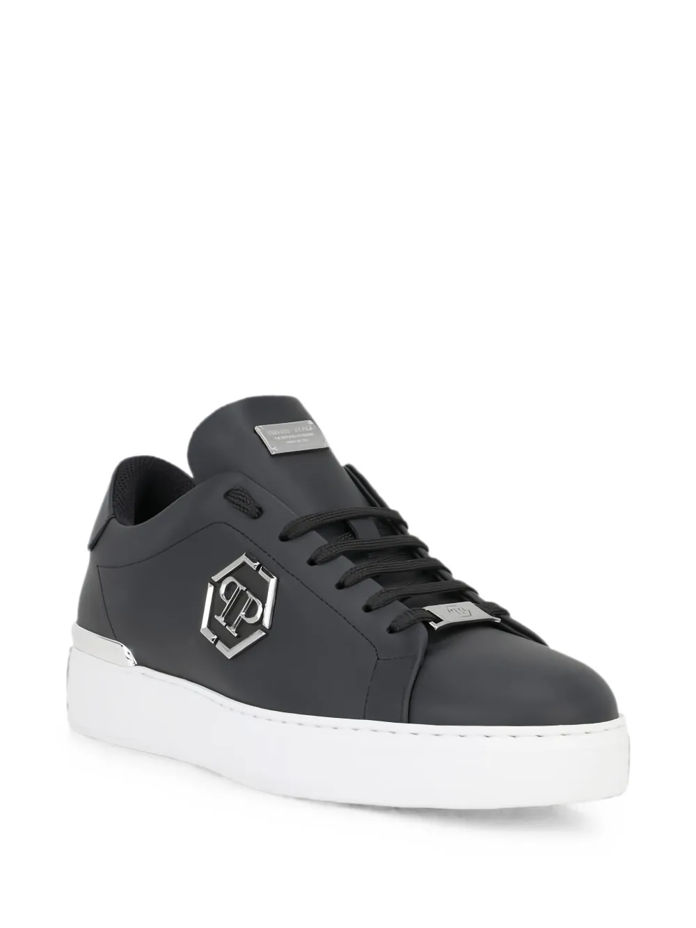 Philipp Plein logo-plaque low-top sneakers - Nero