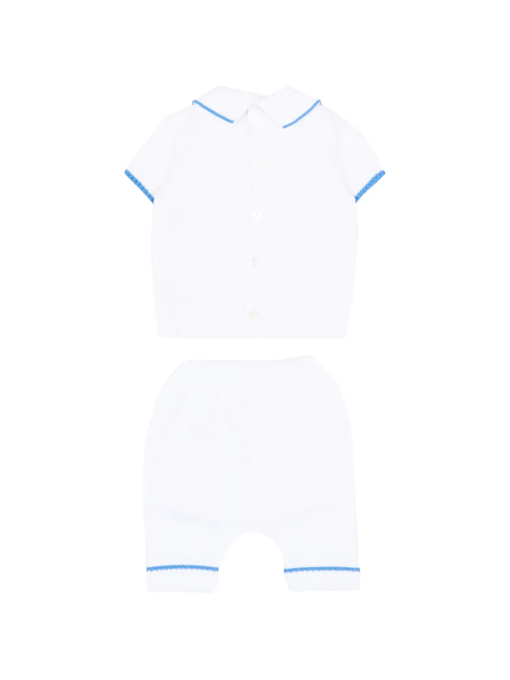 Little Bear Broek en top met polokraag Wit