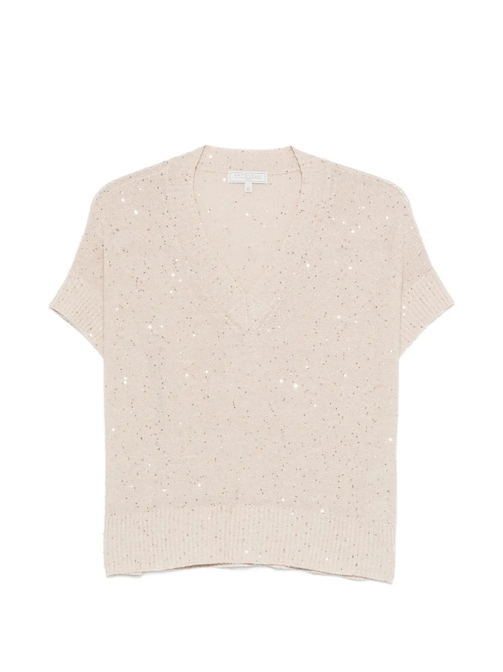 Antonelli V-neck T-shirt - Toni neutri