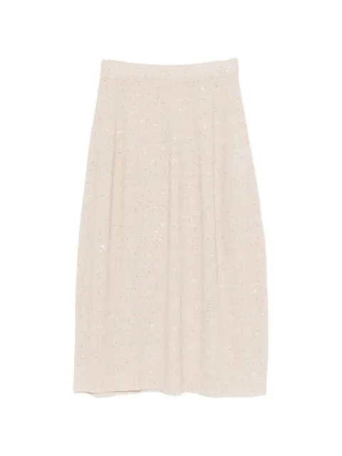 Antonelli knitted sequin skirt