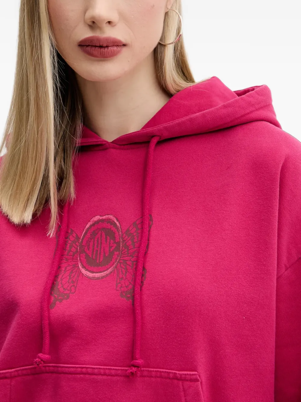 Vans graphic hoodie Roze